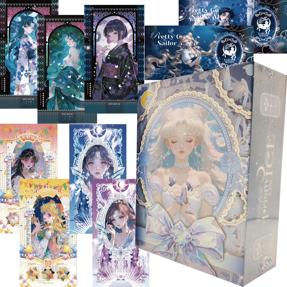 

Sailor Moon Collection Long Card Anime Classic Magical Girl Tsukino Usagi Starry Sky Dress Elegant Princess Card Gift for Friend