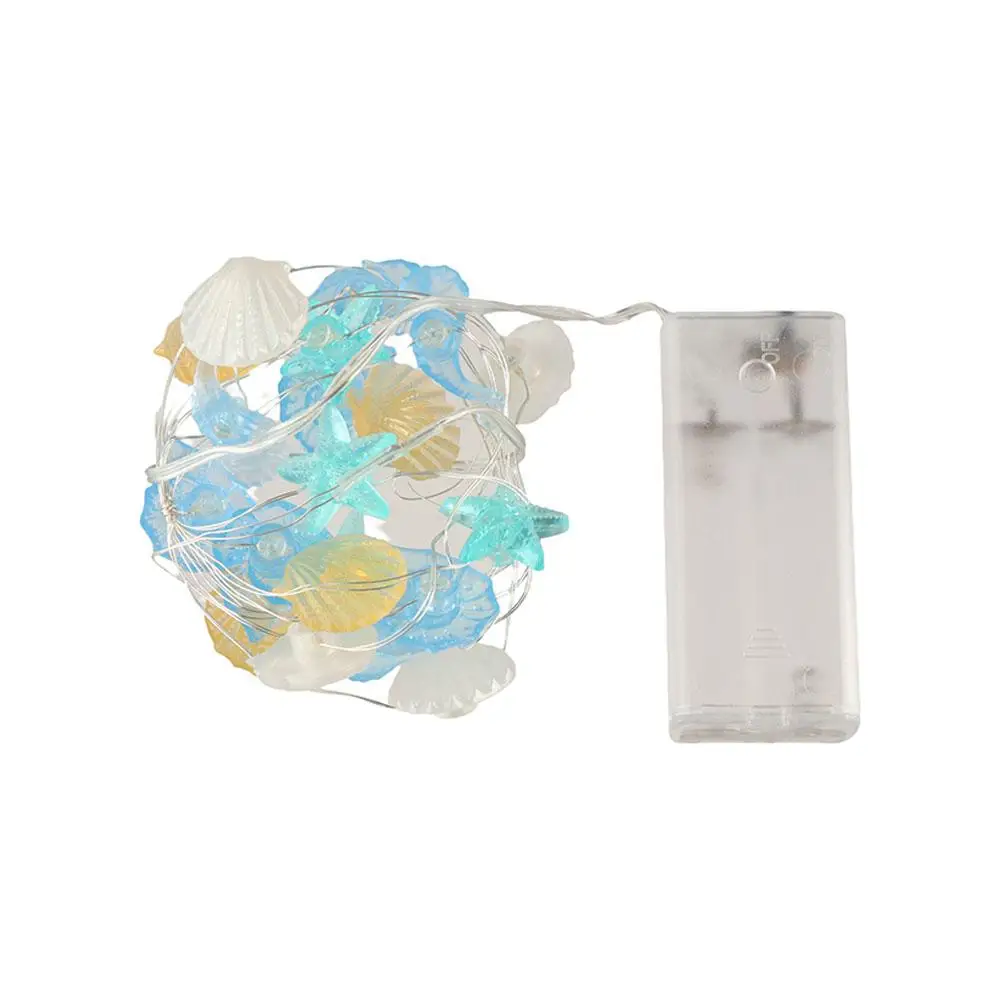

Waterproof Ocean Fairy Lights Sea Animals Hippocampus Ocean String Light Seashell Conch Starfish String Lights Beach Theme