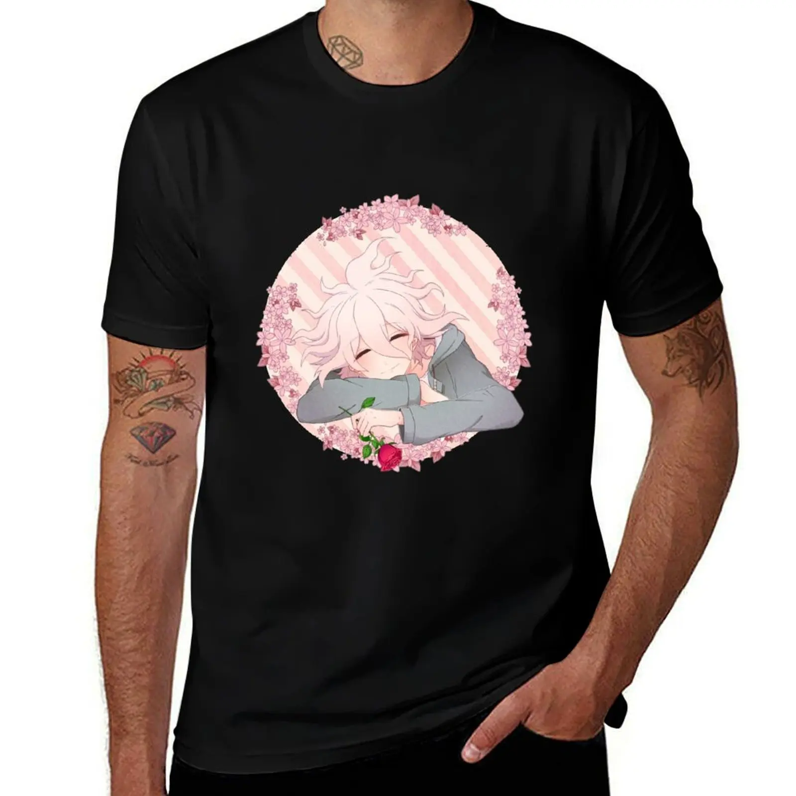 

[Danganronpa 2] Komaeda Nagito V2 T-Shirt Active Wear Sports T-Shirt for Men
