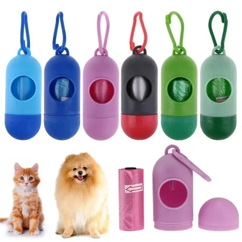 Pet Dog Poop Bag Bone Shape Dispenser Waste Garbage Carrier Holder Dispensers Poop Bag Dogs Trash Cleaning Tool Dog Pet Products