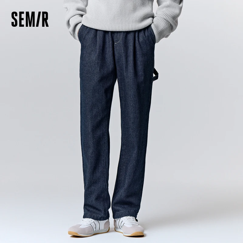 

Semir Jeans Men 2023 Winter New Classic Simple Fashion Two-Wear Ankle Trendy Workwear Straight Trousers