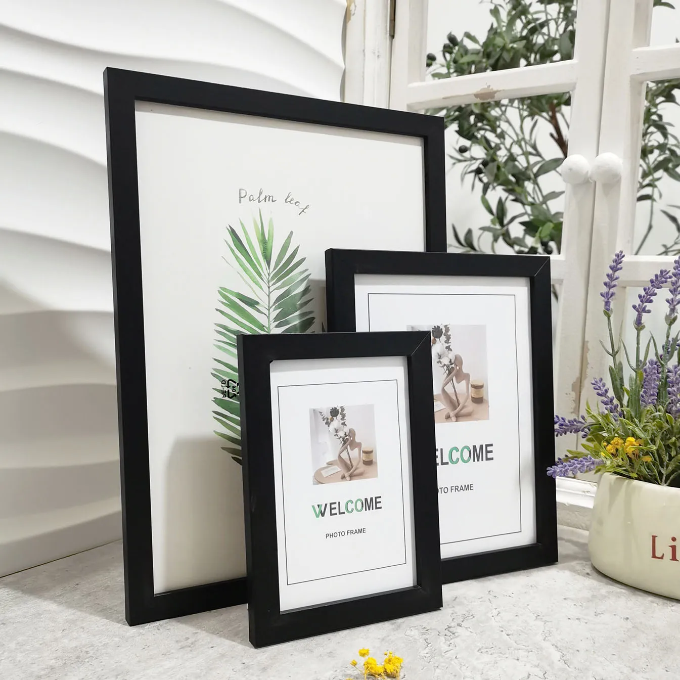 1Pc Wood Photo Frame, Classic Picture Frame for Pictures Wall Art, Acrylic Protection, for Home Decor, Commemorative Gif