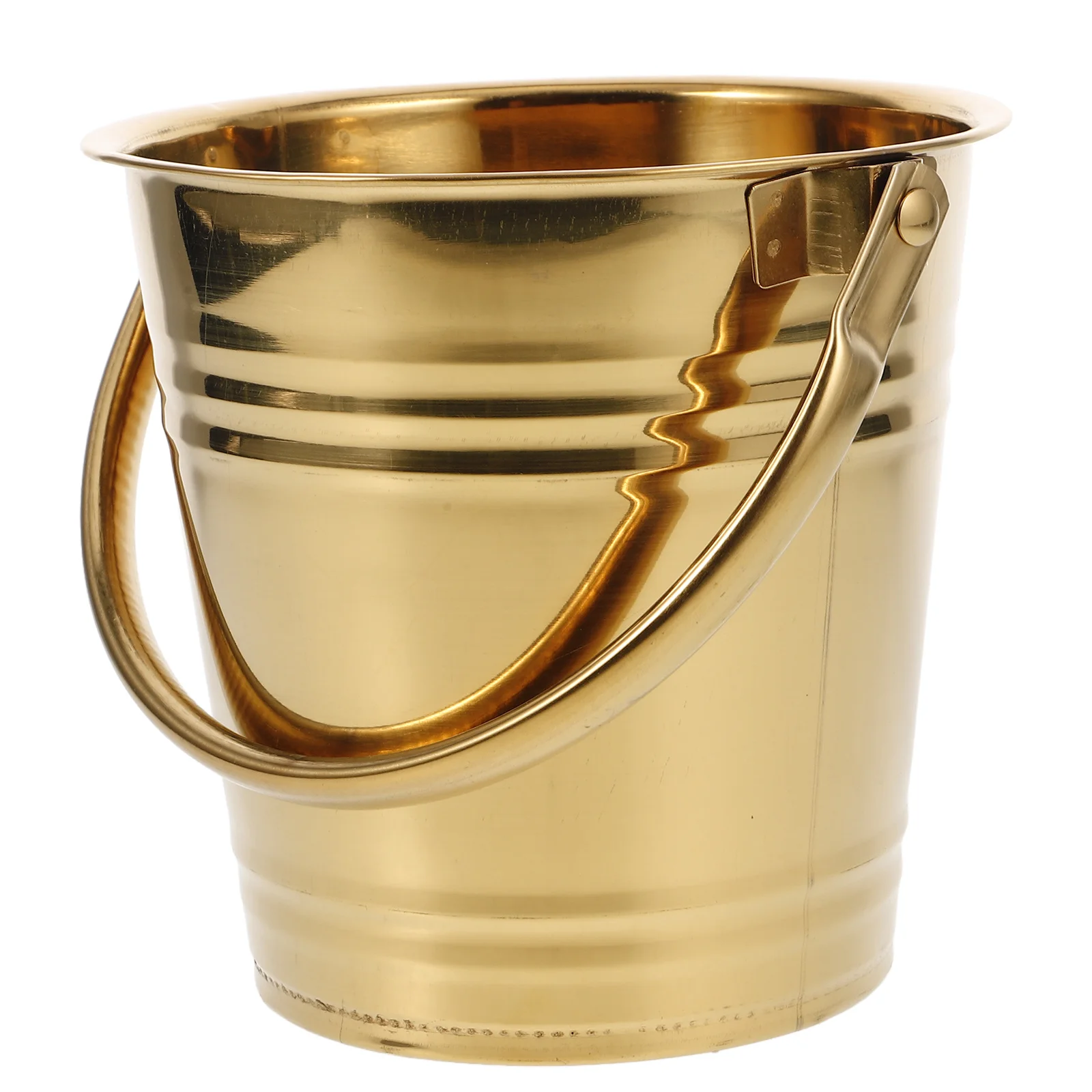 

Stainless Steel Ice Bucket Large Metal Bucket Bar Beer Holder Party Supplies Party Wine Holder Barrel