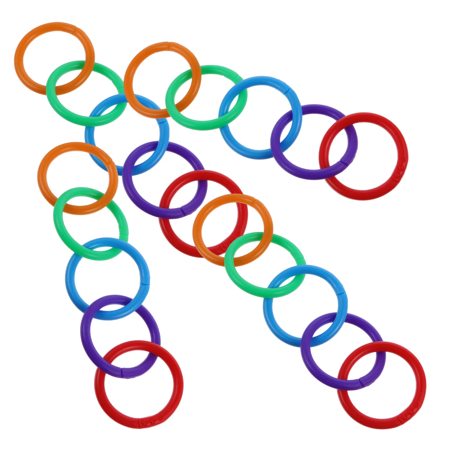 100 قطعة 28 مللي متر البلاستيك فضفاض ورقة خواتم متعدد الألوان الموثق الدائري لتنظيم المستندات المفاجئة حلقة ورقة بطاقة فرز كتاب الايداع #2