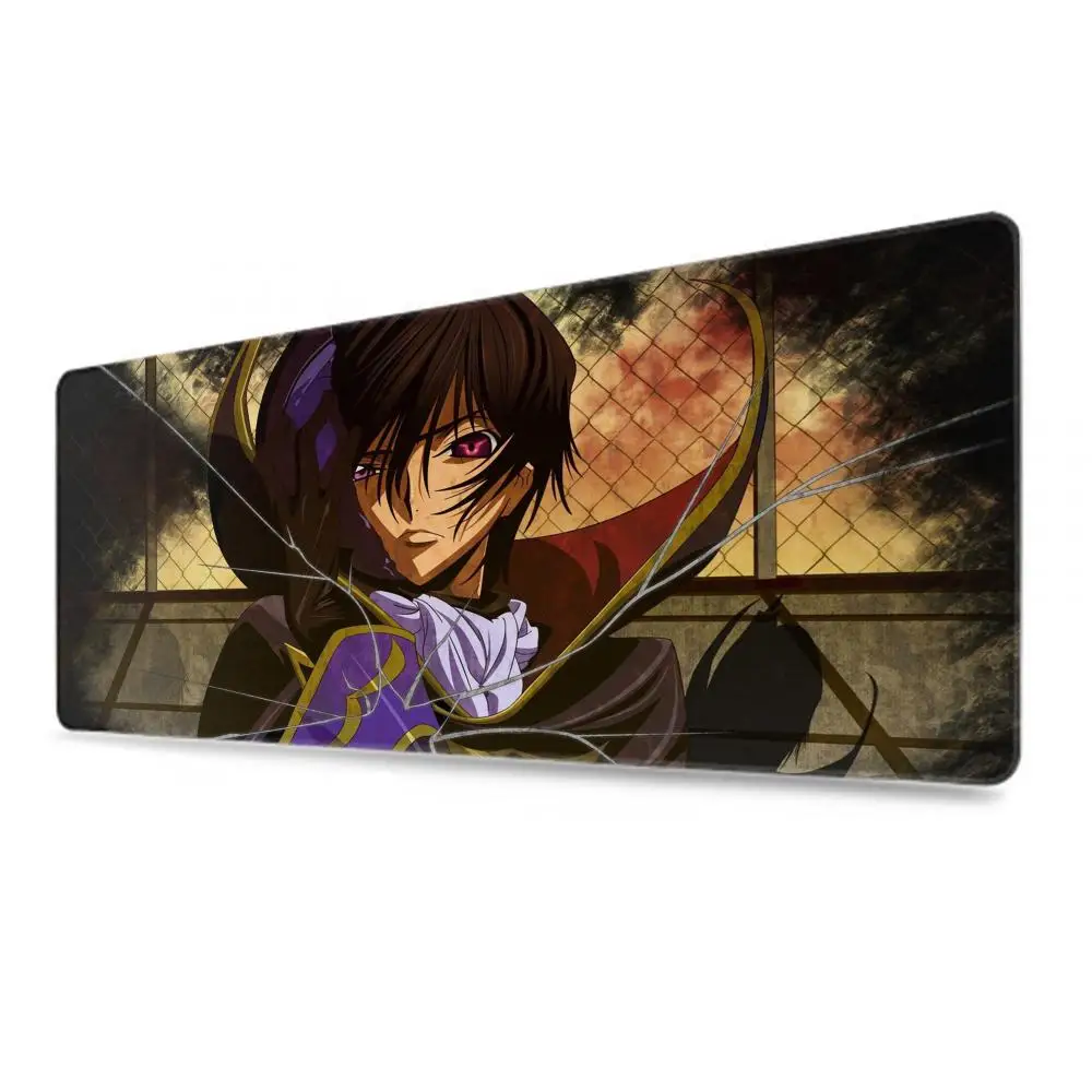 Fashion Code Geass Big Mouse Pad Large Anime Desk Mat Luxury Desktop Cartoon Gaming Gamer Keyboard Office Computer Soft Cushion