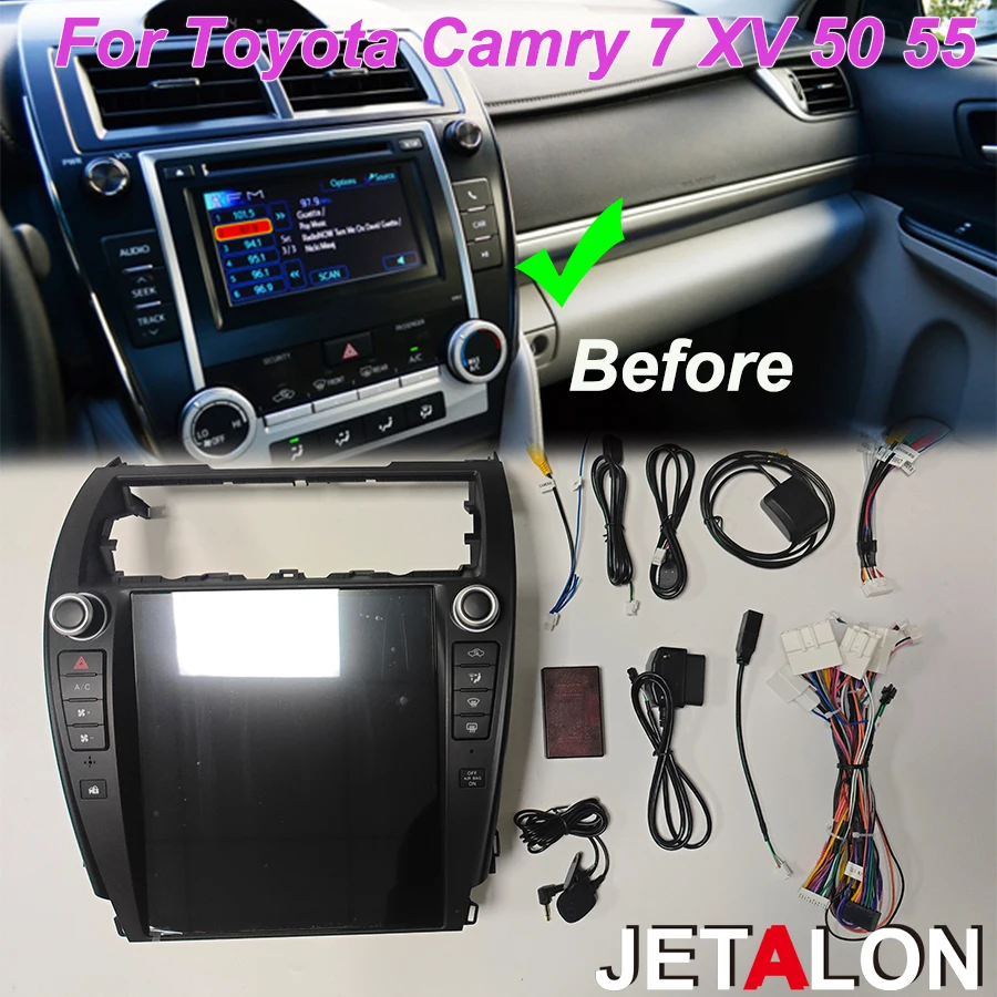 

12.1inch Android 15 Car Radio For Toyota Camry 7 XV 50 55 US Version 2012 -2017 Carplay Multimedia Video GPS Player Android Auto