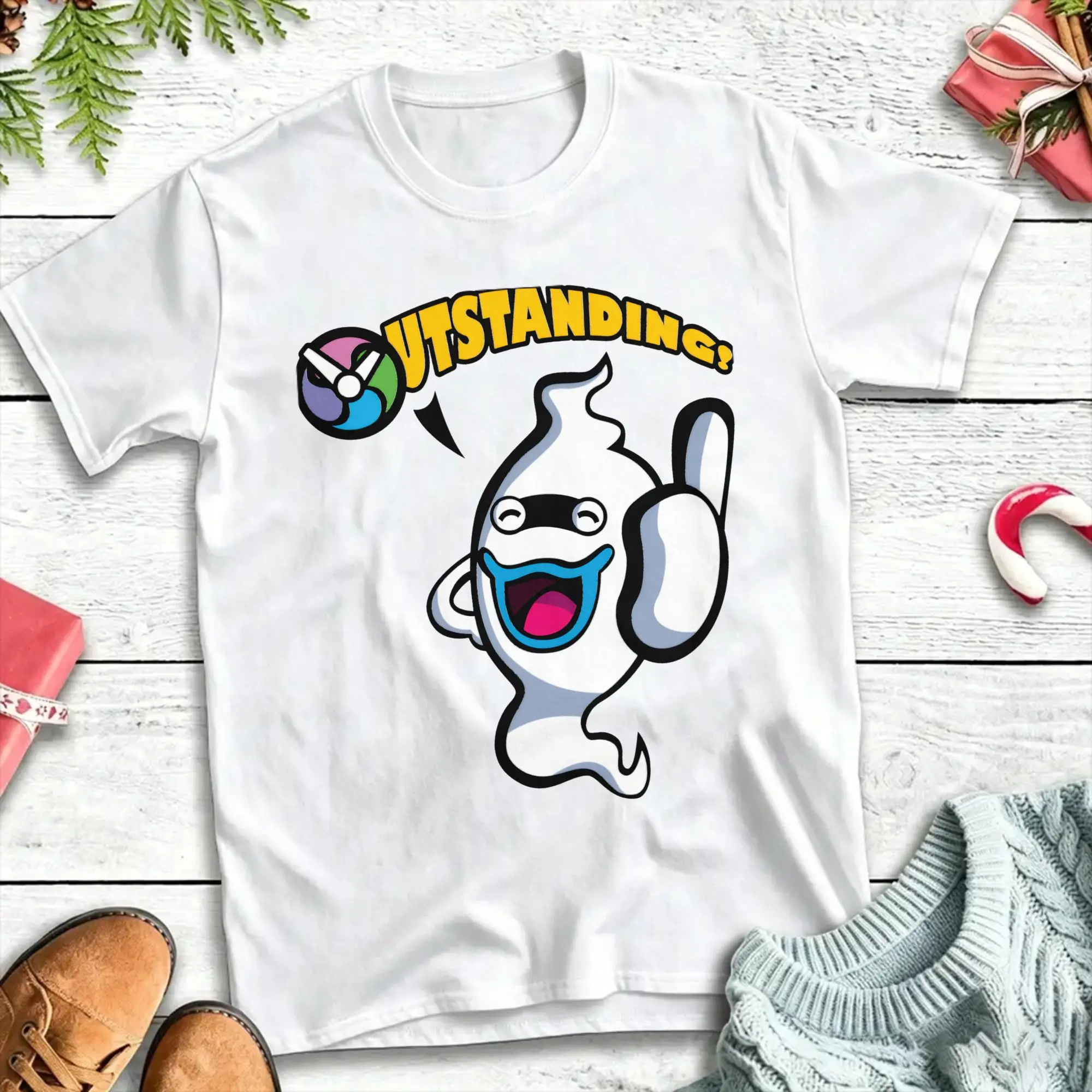 T-shirt Harajuku, modèle « Outstanding Whisper », 100 % coton, t-shirt tendance pour hommes, idéal pour la plage, design original, t-shirt à manches courtes.