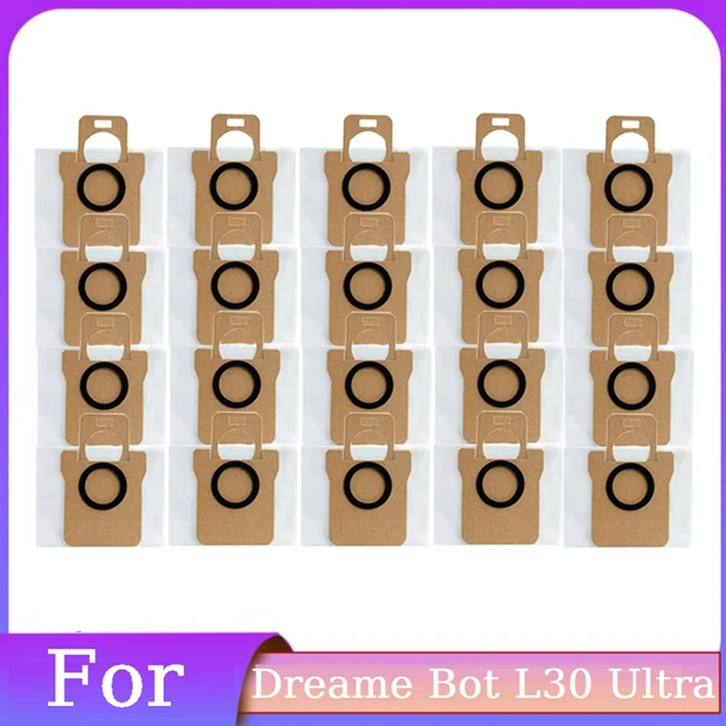 20 шт., сменные мешки для пыли для робота-пылесоса Dreame Bot L30