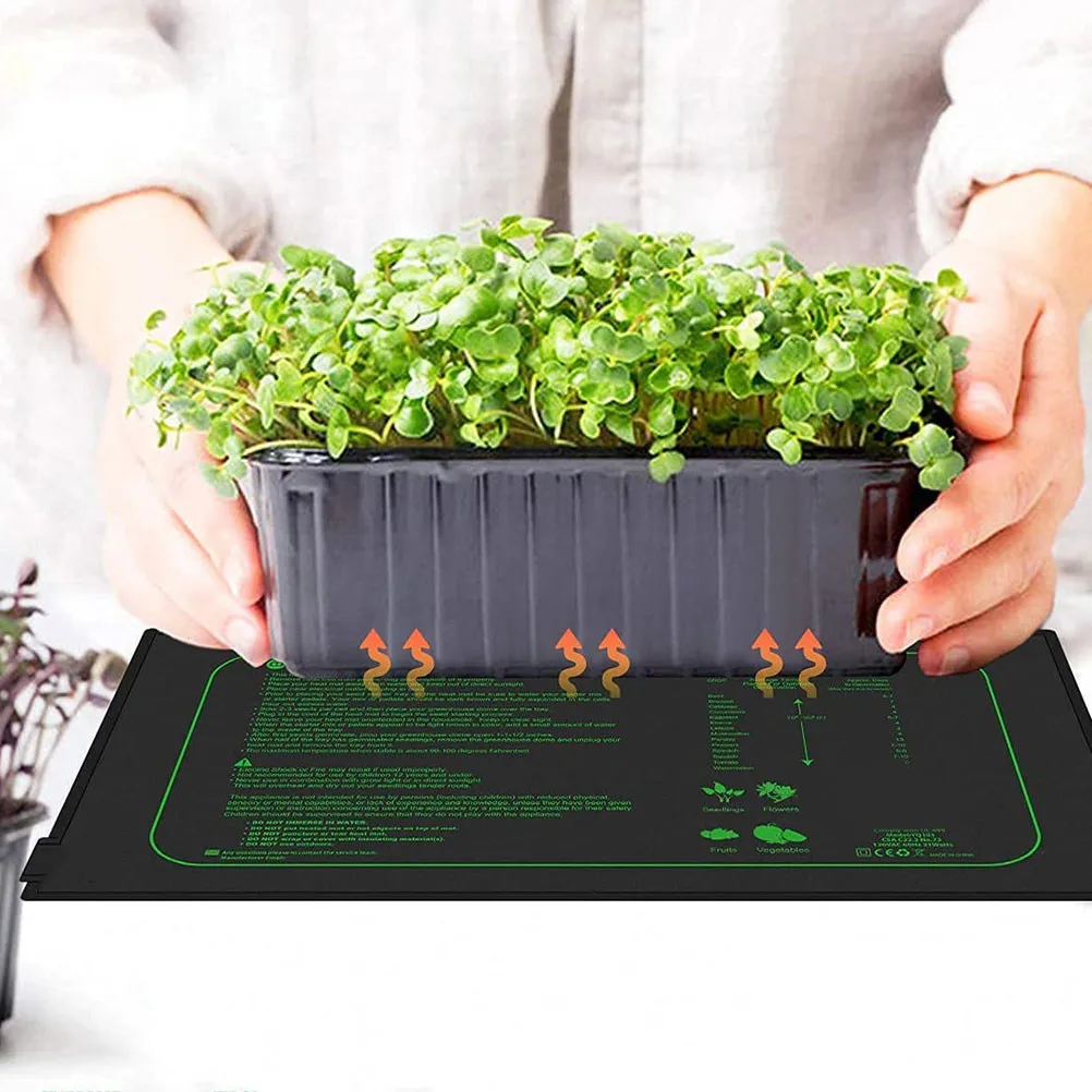 

Водонепроницаемый греющий коврик для растений с равномерным распределением тепла, для проращивания семян, для комнатных растений в горшках, с американской вилкой, для сада