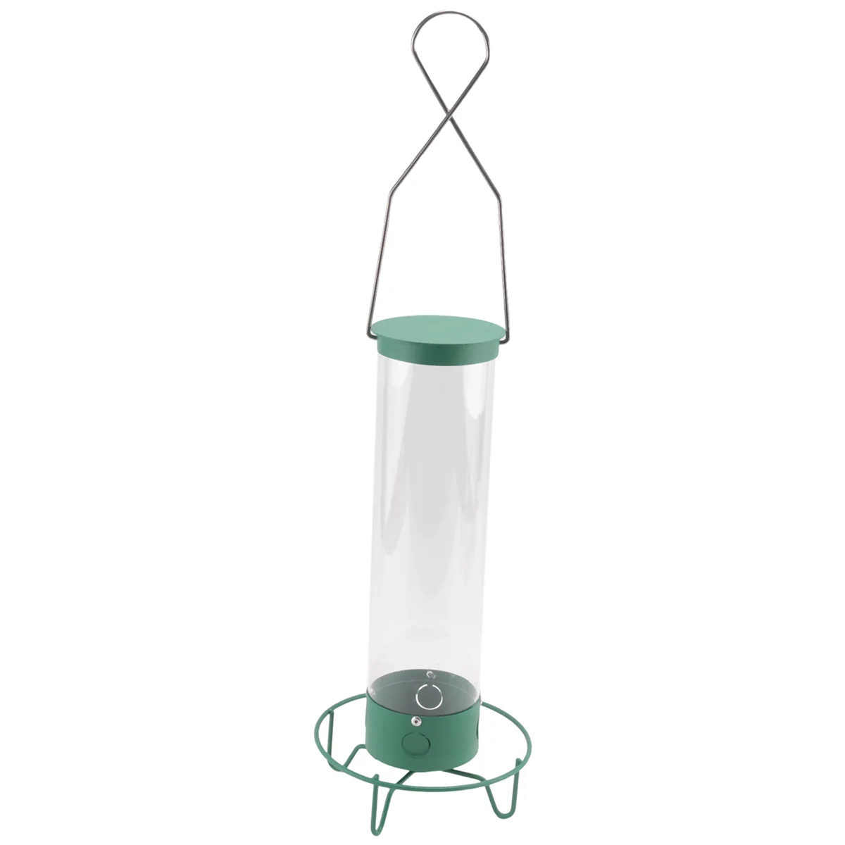 Squirrel-Proof Wild Bird Feeder Outdoor Patio Wrought Iron Hanging Hummingbird Feeder