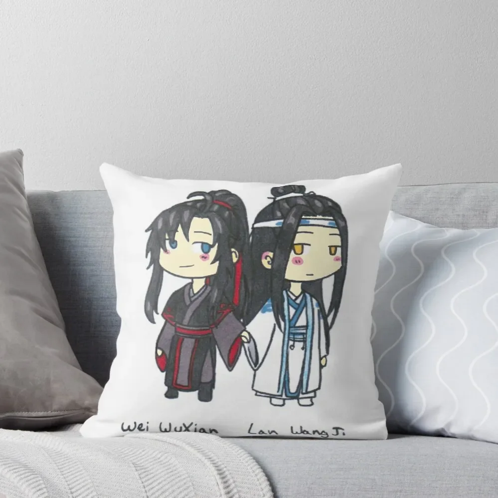 mdzs chibi Wangxian Throw Pillow Cushion Covers For Living Room Decorative pillow case Sofa Cushions pillow