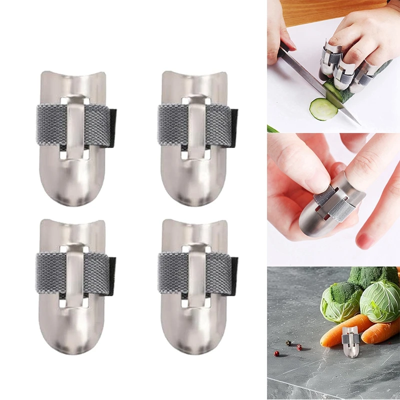 Y51A-Stainless Steel Finger Guard,Finger Protectors Finger Guards For Cutting Food,Multifunctional Finger Hand Protector