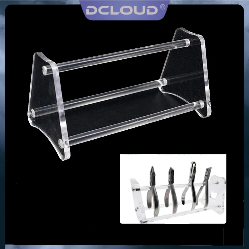 

DCLOUD 1Pc Dental Orthodontic Pliers Rack Forceps Holder Scissors Cutters Placement Acrylic Material Dentistry Accessories Tool