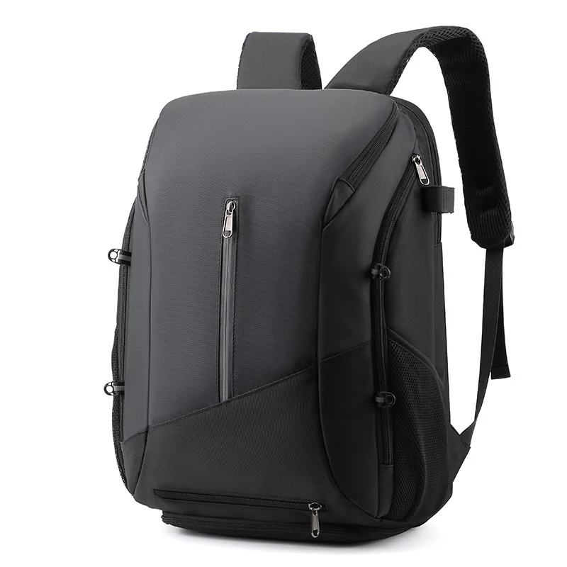 Nylon lightweight sports backpack, basketball and football storage, independent shoe compartment, waterproof backpack