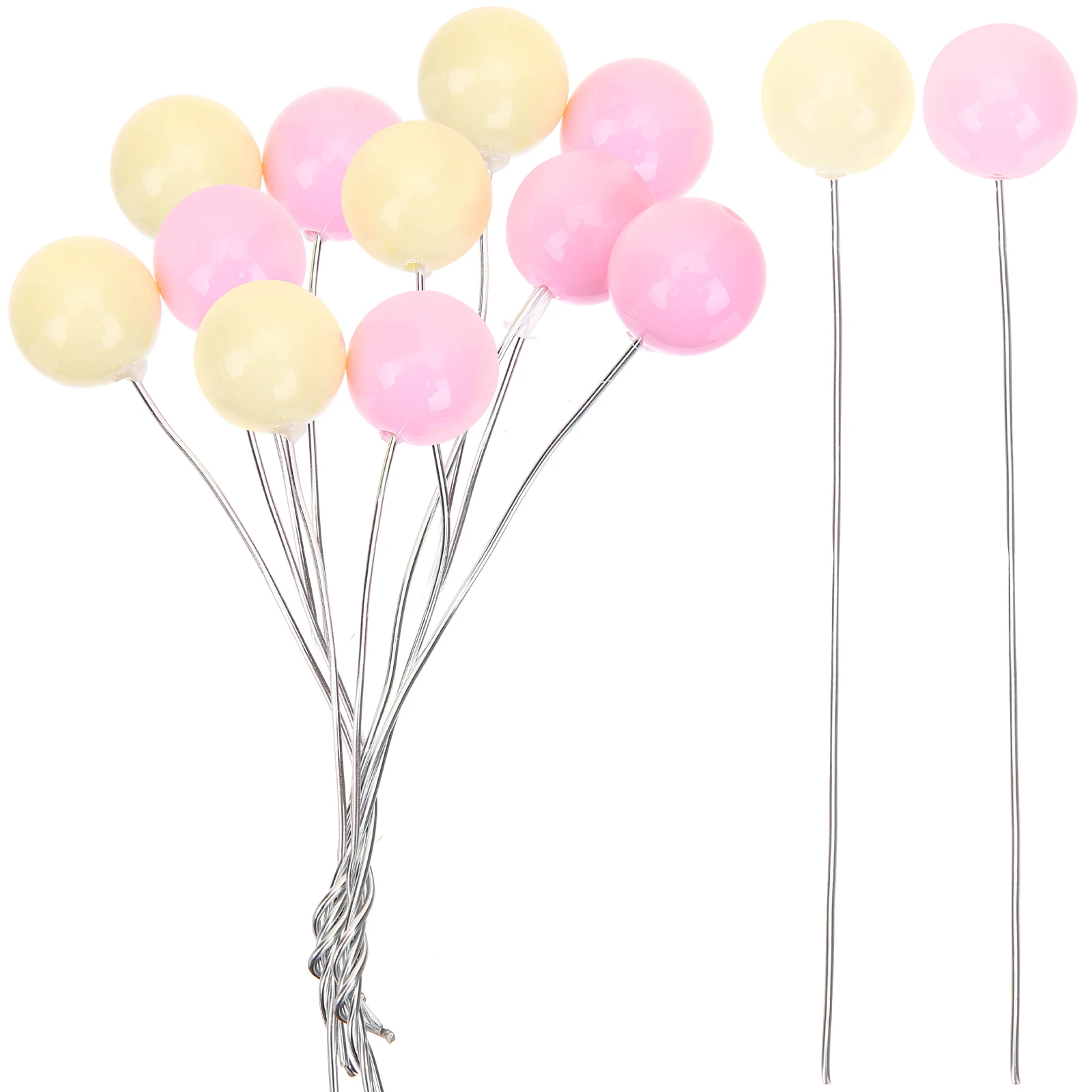 

25 Pcs Balloon Cake Decorations Mini Beautiful Shapes for Cake Pies Romantic Party Wedding Valentines Birthday Cupcake Toppers