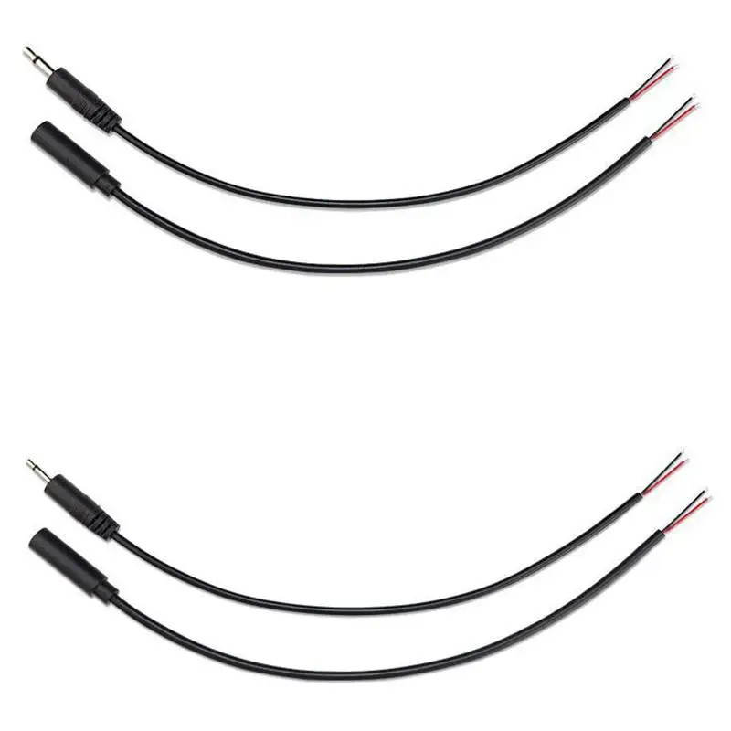 2PCS 2.5mm 3.5mm 1/8'' Mono Stereo Male Female Plug Jack Connector 2/3/4Pin AUX Extension Wire DIY Audio Earphone Mic Repair
