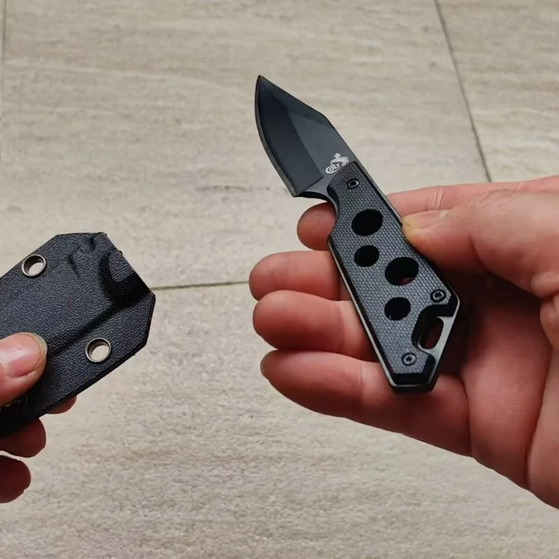 

New Outdoor Straight Knife Tactical Mini Integrated Steel Outdoor Mountaineering Knife for Self Defense