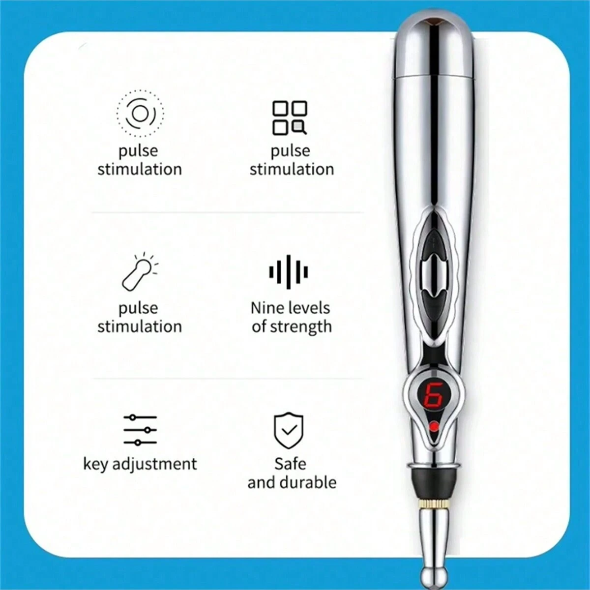 Meridian Pen Electronic Energy Circulation Massage Pen Energy Pulse Pen Meridian Pen Soothing and Relaxing Household Artifact image 4