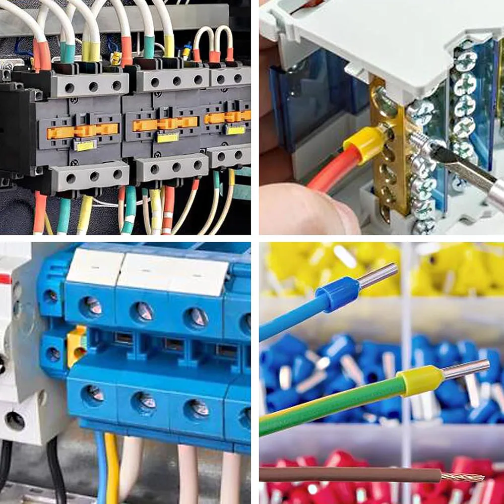 جديد 200-1500 قطعة سلك متين ربط معزول موصل تجعيد المنهي الباردة ضغط معزول Termina سلك موصل
