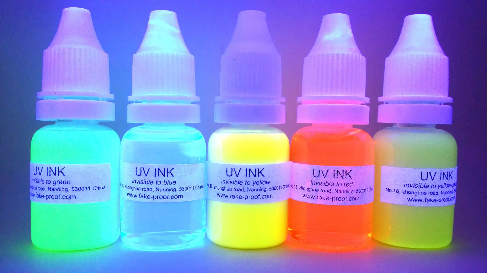 Inchiostro sigillante anticontraffazione, senza sbiadimento, inchiostro UV invisibile non cancellabile con inchiostro UV 10ml