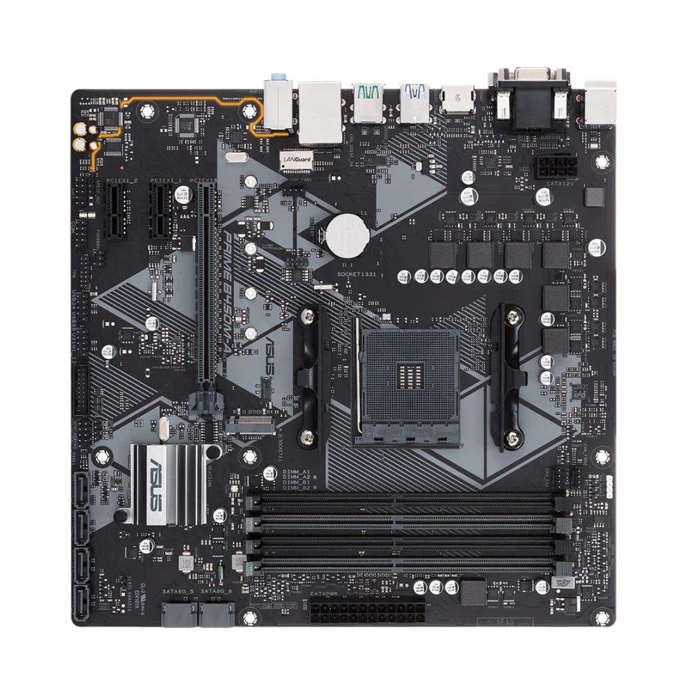 ASUS PRIME B450M-A Motherboard Support Ryzen 5 5600 5600G R7 5700X3D CPU 4xDDR4 128GB HDMI Dual M.2 RGB AM4 Mainboard