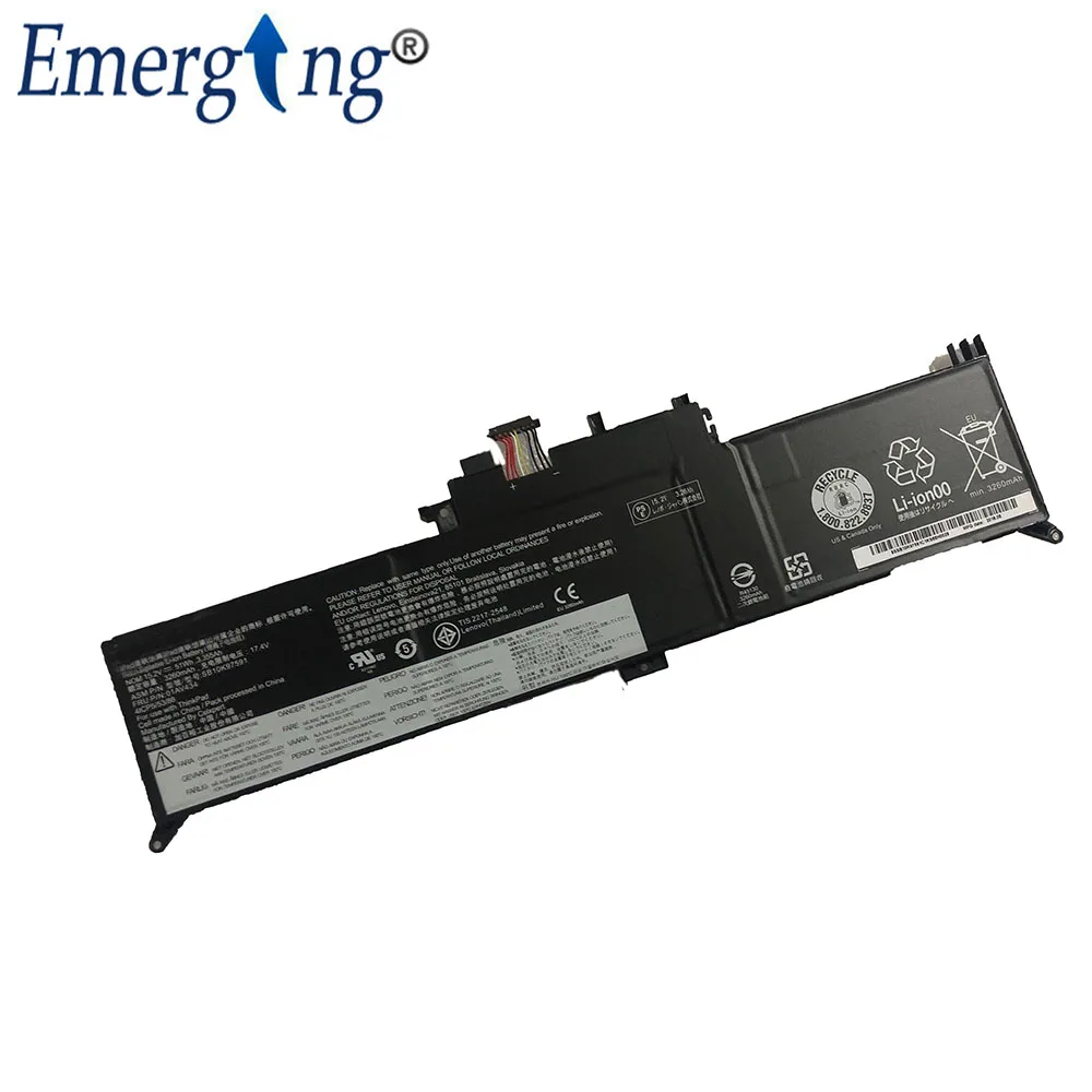 Imagem -02 - Nova Bateria do Portátil 01av434 para Lenovo Thinkpad Yoga 370 X380 01av432 Sb10k97591 Sb10k97590 15.2v 51wh