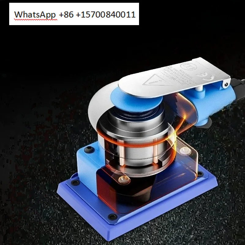 Small square dry grinder square pneumatic grinder dry grinding head car putty mold polishing tool