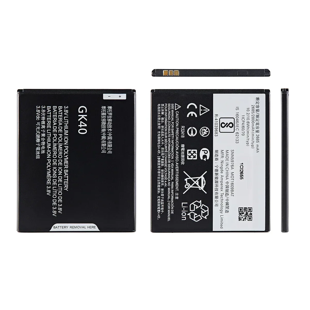 100% Original GK40 2800mAh Battery For Motorola Moto E3 G4 Play XT1607 XT1609 XT1670 XT1671 XT1672 XT1675 Mobile phone Batteries