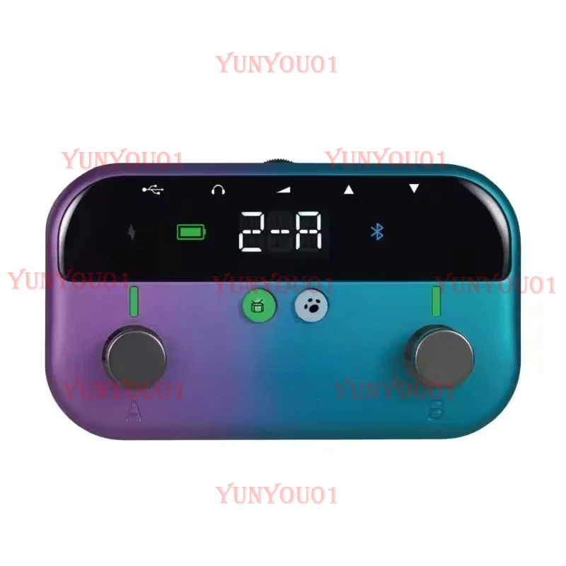 M1 Effectors with 128 Guitar Effects Drum Machine Tuner Support Bluetooth Built-in Battery