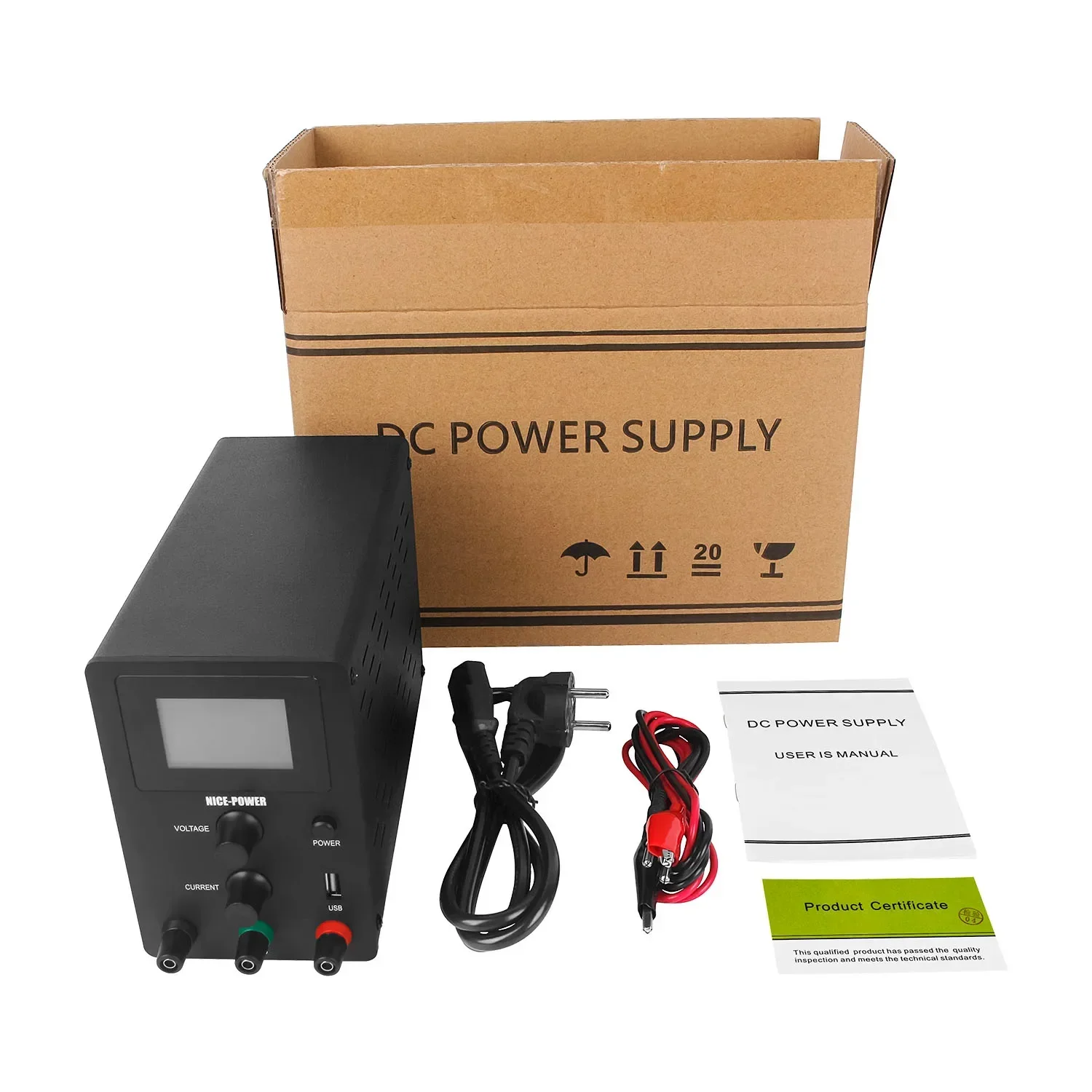 R-SPS605D Laboratory Four Digital Adjustable Power Source 60V 5A DC Variable Bench Power Supply