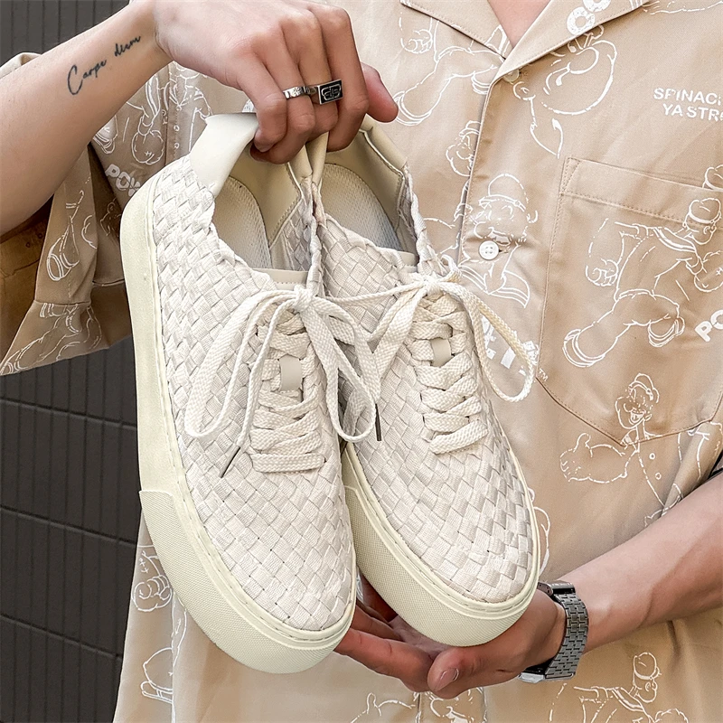 

Новинка 2024 года, мужская обувь, модная повседневная модная обувь, легкая спортивная нишевая обувь высокого качества, дышащая обувь ручной работы