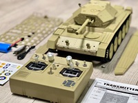 Coolbank 1/16 UK Crusader Mk.III Model tank Combat Vehicle Light with Smoke Turret Rotation 360° remote control Car Toys for Boy