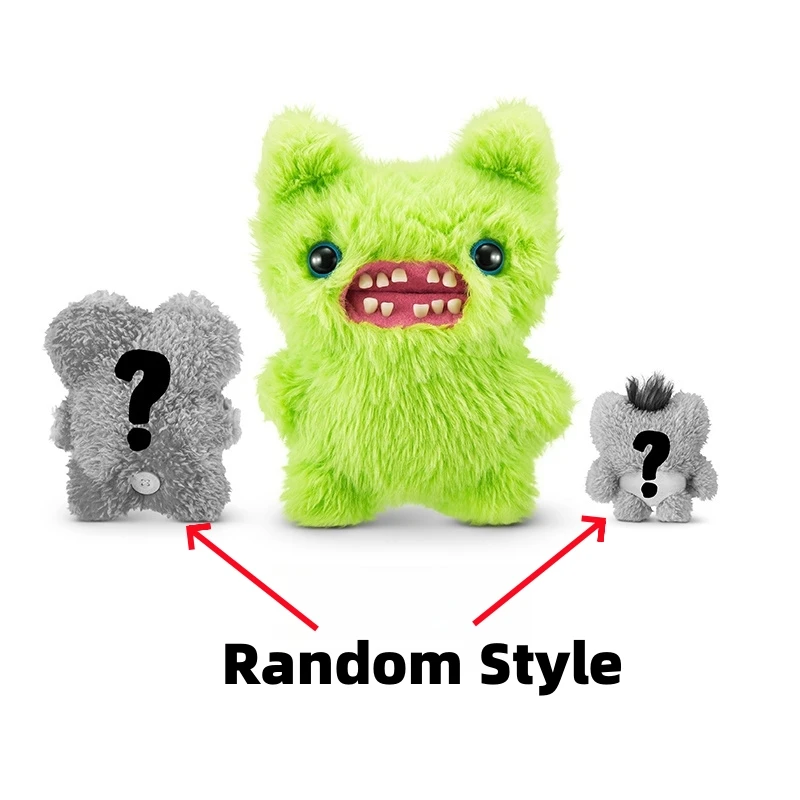 

Clearance Promotion 100% Original Fuggler Plush Toys Ugly Monster Family Series Cute Tooth Monster 1 Doll And 2 Random Pendants