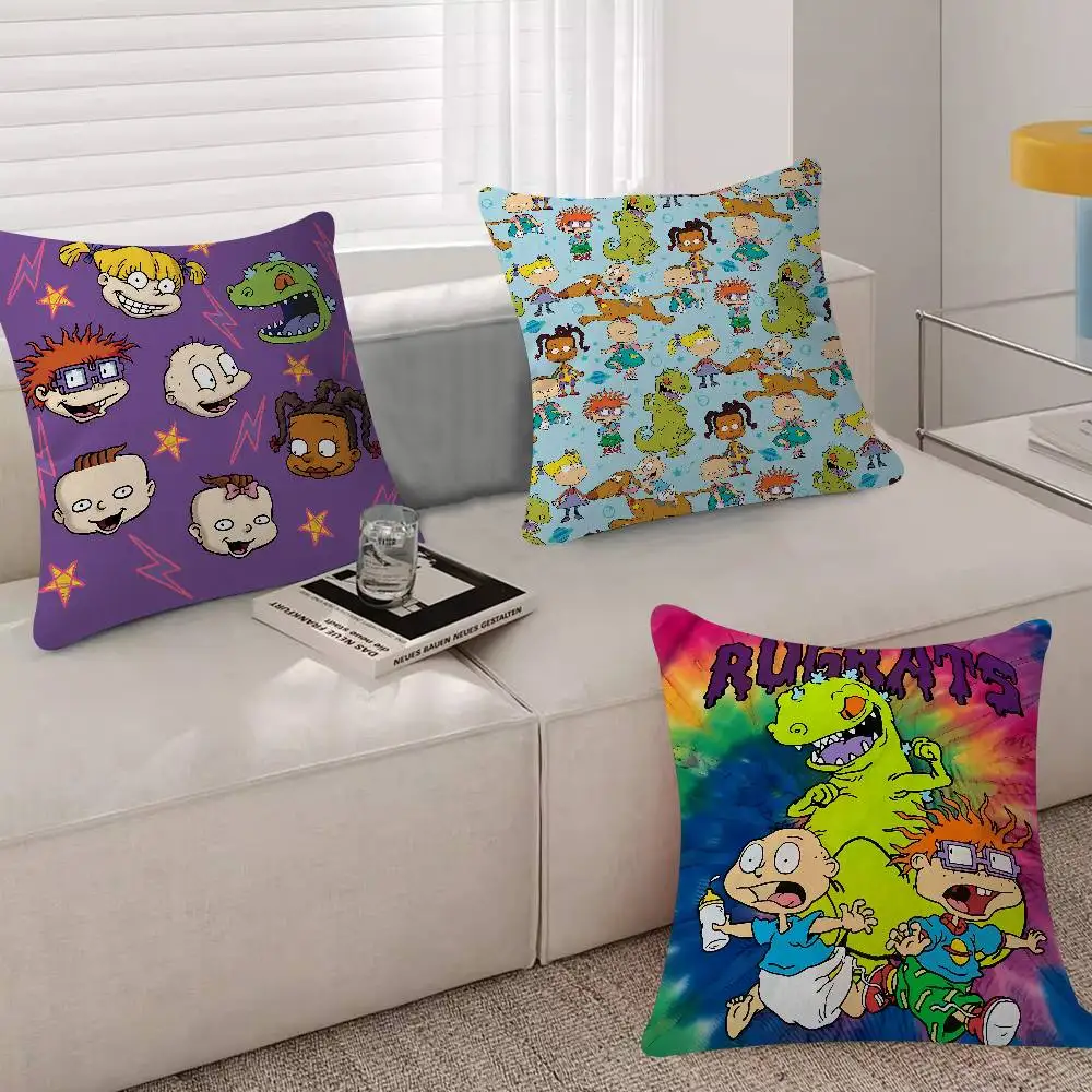 Funny Anime R-Rugratss Pillow Anime Pillow Sofa Bed Head Pillow Cover Cushion Cover Fashion 30x30 40x40 45*45cm