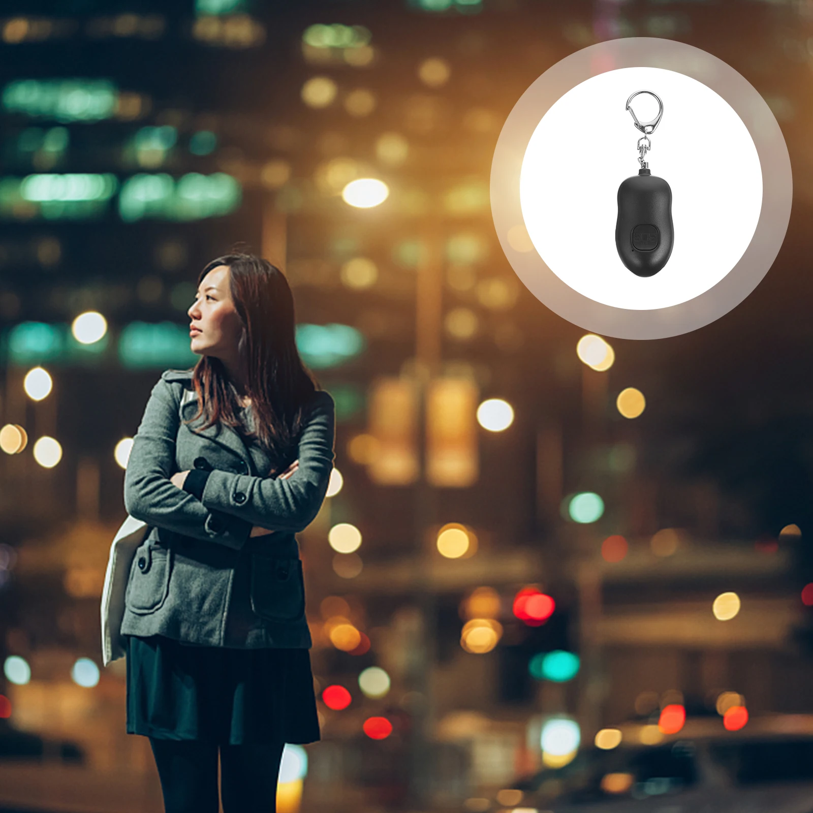 Anti-Wolf Alarm Flashlight 130Db Loud Sound Emergency Light Self Defence Device For Women Joggers Night Workers Personal