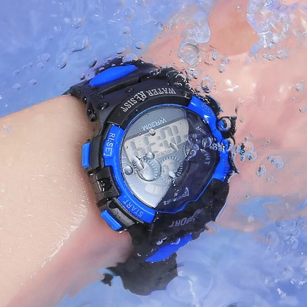 Children Watch Sport Kids Watches Silicone Strap Waterproof LED Digital Watch For Kid Children Student Girl Boy Wristwatch Clock