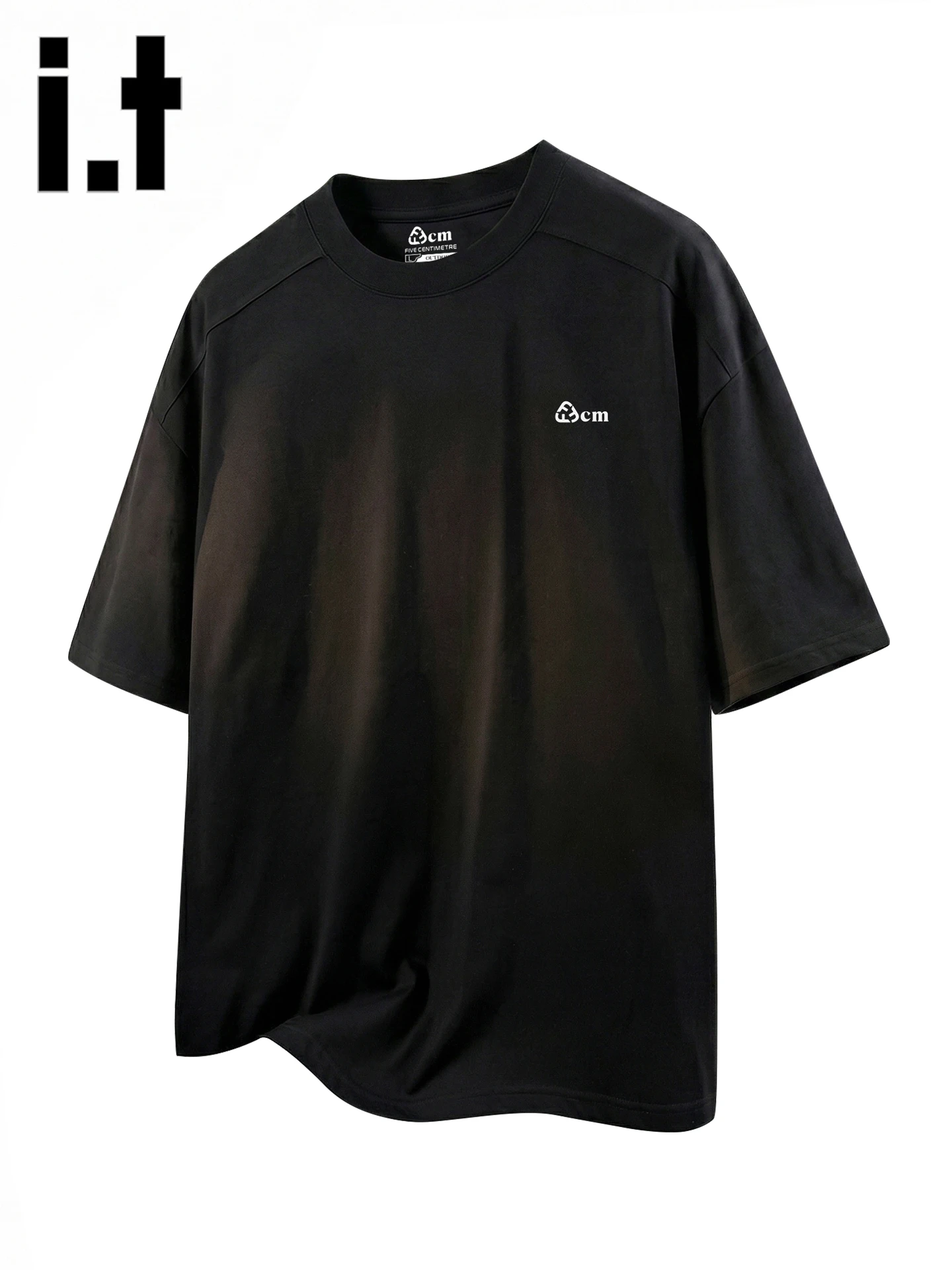 

Мужская повседневная хлопковая футболка FIVECM (5 см) с круглым вырезом, коротким рукавом, базовая, удобная, свободного кроя, для отдыха