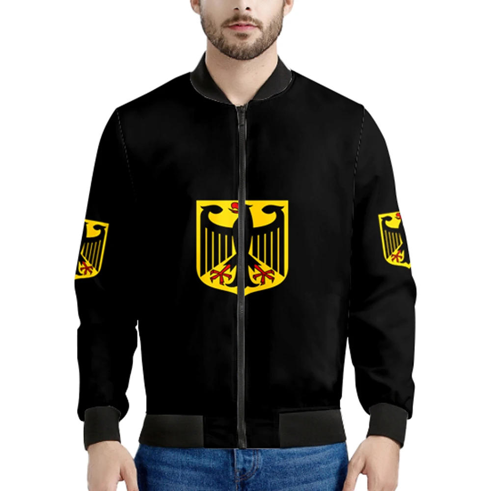 

Germany Youth Zipper Jacket Free Custom Name Deu Nation Flag Coats Country German Bundesrepublik College Print Photo Clothes