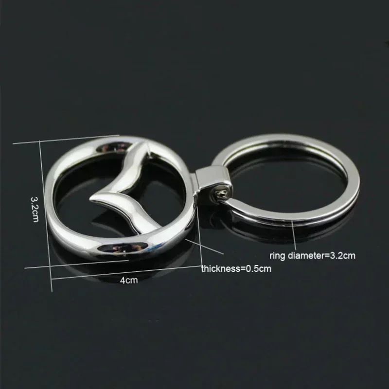 Alloy Keychain Hollow Out Key Ring Pendant Ornaments for Mazda 2 3 6 323 626 RX8 RX7 MX3 CX3 CX5 Atenza Protege Axela Speed 6