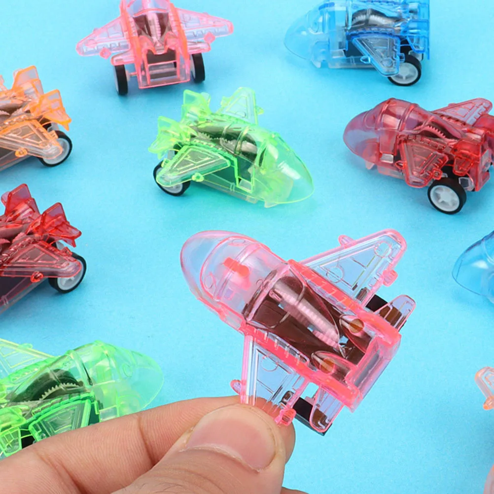 24pcs Pull Back Mini Planes Educational For Kids Bright Colorful No Required Child Development Fun Playtime Pull-Back