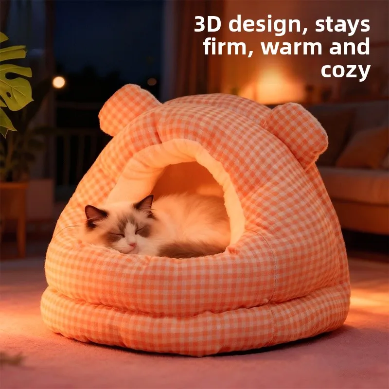 thiened-enclosed-bed-winter-warmth-securi-large-size-four-seasons-universal-comfortable-nest-non-slip-bot-pvc