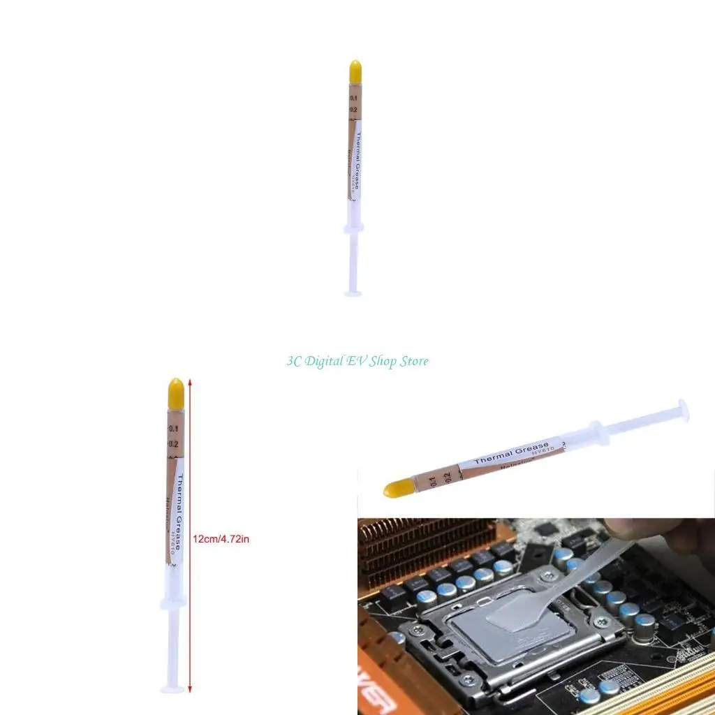 

E74D Heatsink Thermal Compound Silicone Grease CPU Cooling Paste Pad HY610-TU05A 3G