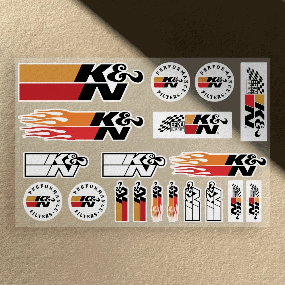 

Motorcycle Sticker Waterproof for Helme Tank Car Body Bicycle Universal Vinyl Decal K and N