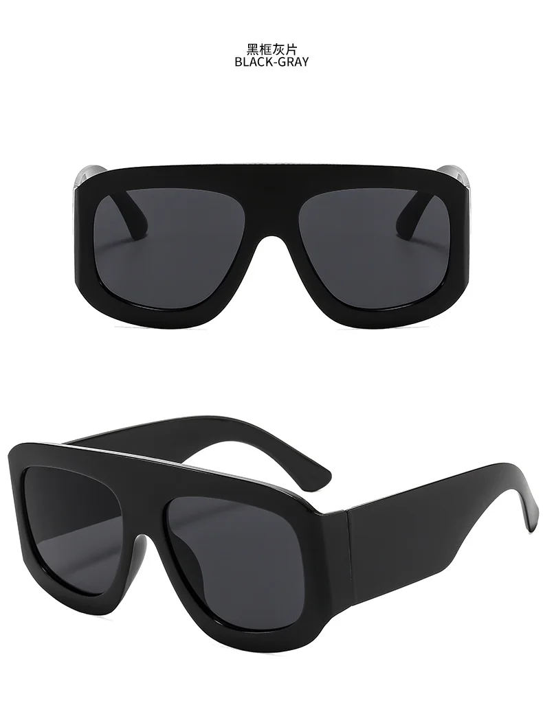 Neue Vintage Große Quadratische Sonnenbrille für Damen und Herren Rechteckige Sonnenbrillen Weibliche Brillen Sonnenbrillen für Männer und Frauen – Detail 4