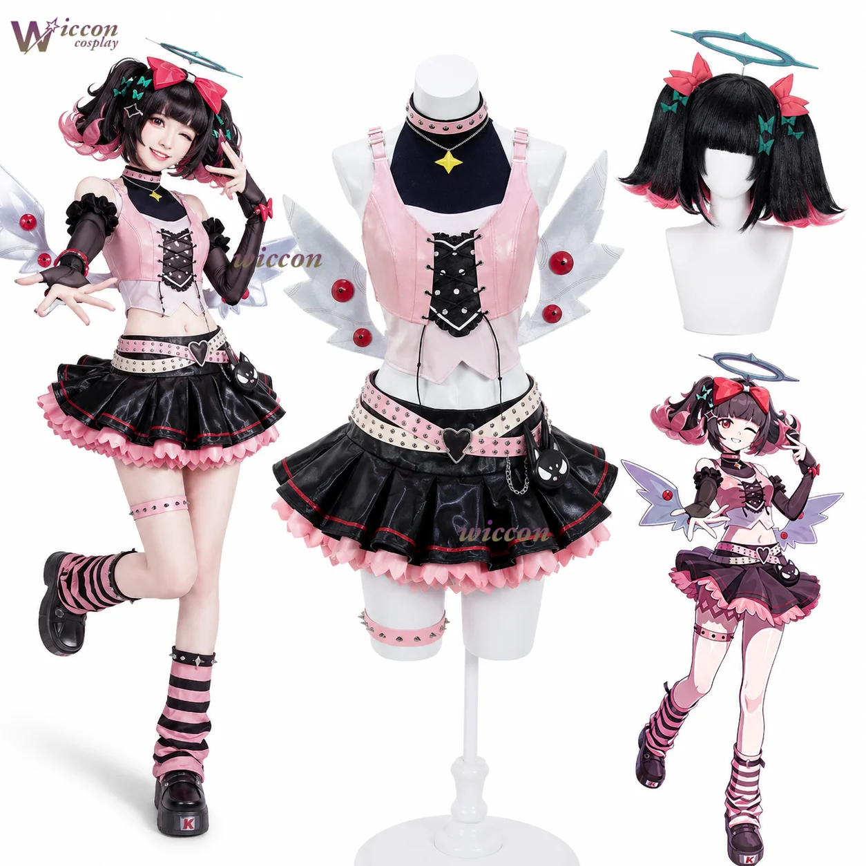 Costume de cosplay Game ZZZ Zenless Zone Zero ZZZ Nangong Yu KFC collaboration, uniforme de jeu de rôle pour Halloween, carnaval, bande dessinée, robe et perruque
