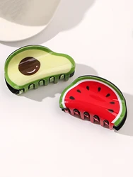 1/2 Pcs Fashion Fresh Geometry Fruit Hair Claws Combination For Women Girls Party Hair Accessories