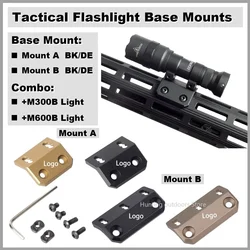 M300B M600B Base de montaje compensada para linterna táctica