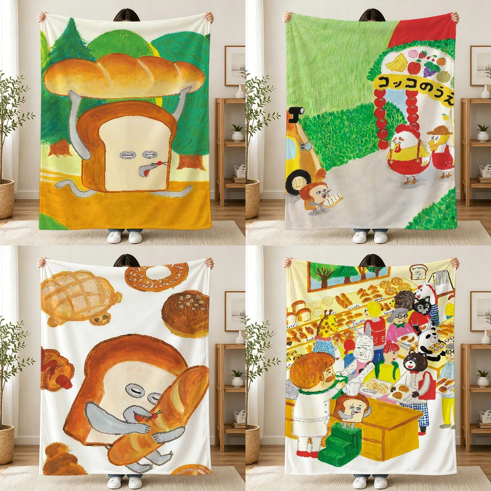 Cute B-BreadS-ES T-ThiefS-ES Blanket Printed Flannel Soft Warm Cozy Season Nap Bed Sofa Travel Camping Gift Adults Kids
