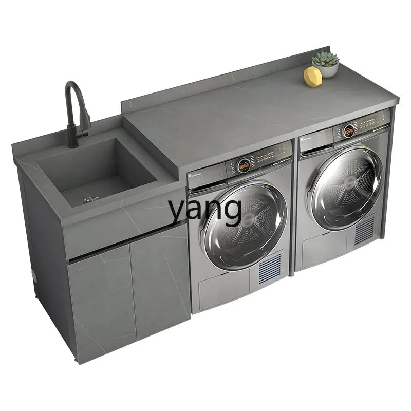 

LMM Space Aluminum Combination Balcony Aluminum Alloy Laundry Slot Double Cabinet