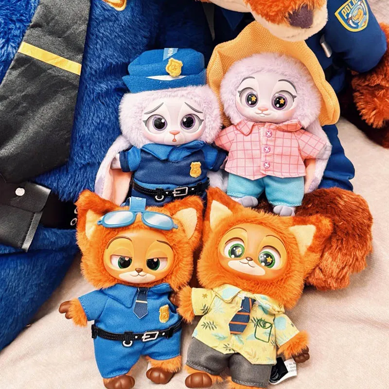 100% натуральная виниловая слепая коробка Zootopia, набор фигурок Джуди Хоппс, Ник Уайлд, коллекционный декор для стола, подарок